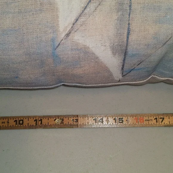 Pottery Barn All Over Print Nautical Sailboard Throw Pillow - Picture 7 of 10